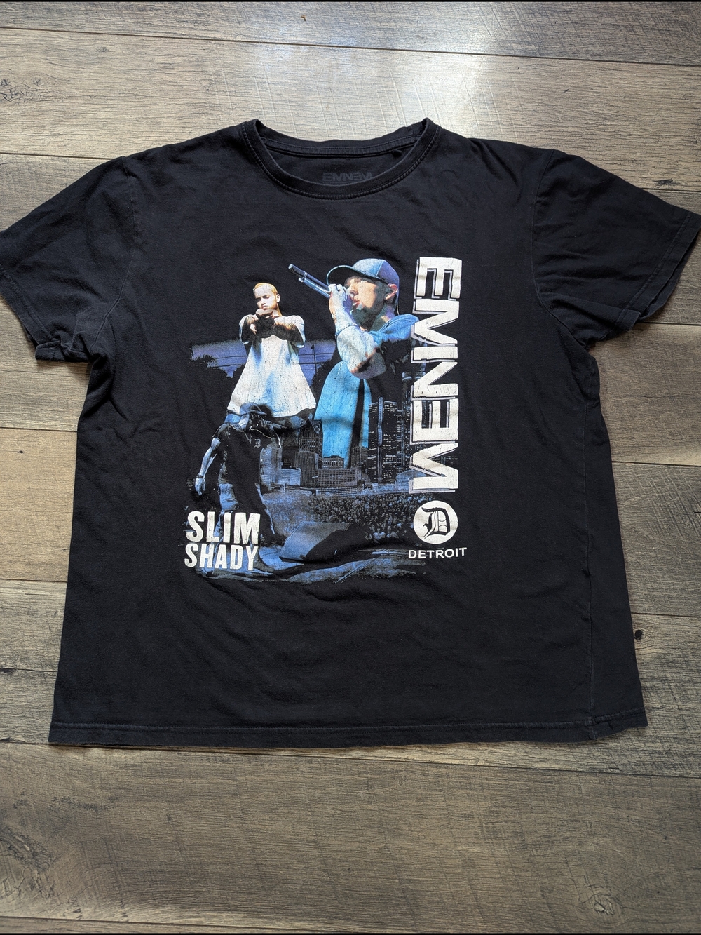 Eminem Slim Shady Vintage Y2k Black Graphic Tee